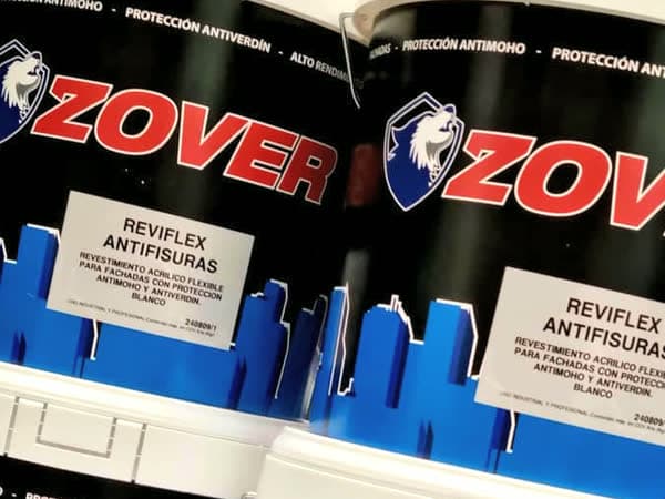 Revestimiento antifisuras Zover Reviflex para fachadas
